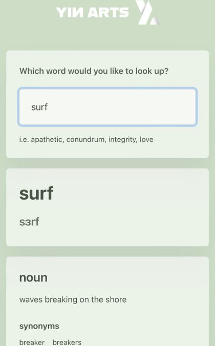 Dictionary App preview