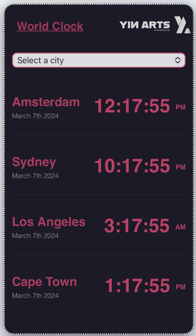 Worldclock preview